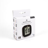 Compact Alarm Clock with Temperature and Date - Black image