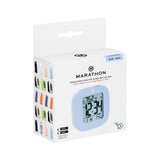 Reloj despertador compacto con temperatura y fecha image