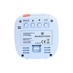 Reloj despertador compacto con temperatura y fecha