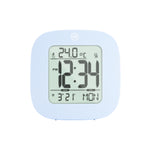Reloj despertador compacto con temperatura y fecha