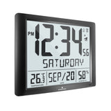 Super Jumbo Self-Setting Wall Clock with Full Date Display and 7 Time Zones image