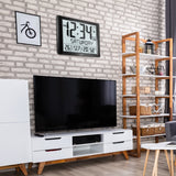 Super Jumbo Self-Setting Wall Clock with Full Date Display and 7 Time Zones image