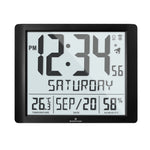 Super Jumbo Self-Setting Wall Clock with Full Date Display and 7 Time Zones