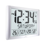 Super Jumbo Self-Setting Wall Clock with Full Date Display and 7 Time Zones image