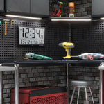 Slim Atomic Wall Clock Jumbo with Indoor Temperature & Humidity - marathonwatch