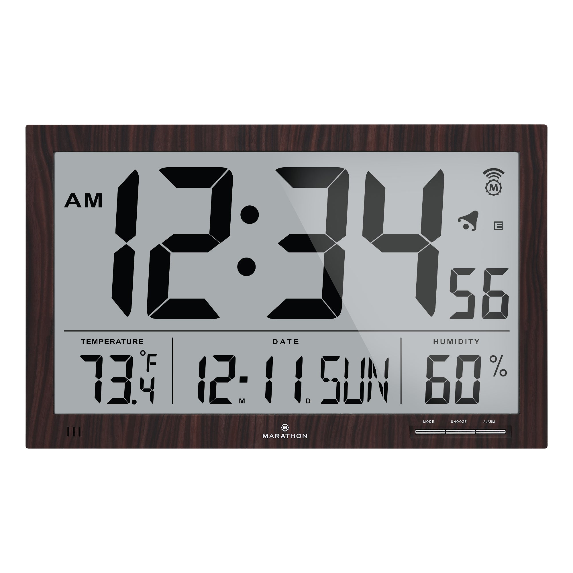 Jumbo 20 Inch Indoor/Outdoor Clock with Temperature and Humidity
