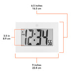 Reloj de pared digital con marco grande image