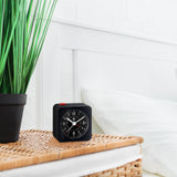 Mini Non-Ticking Analog Alarm Clock with Auto Backlight and Snooze Function image