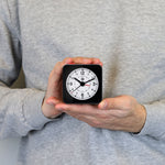 Mini Non-Ticking Analog Alarm Clock with Auto Backlight and Snooze Function