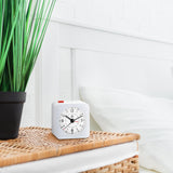 Mini Non-Ticking Analog Alarm Clock with Auto Backlight and Snooze Function image