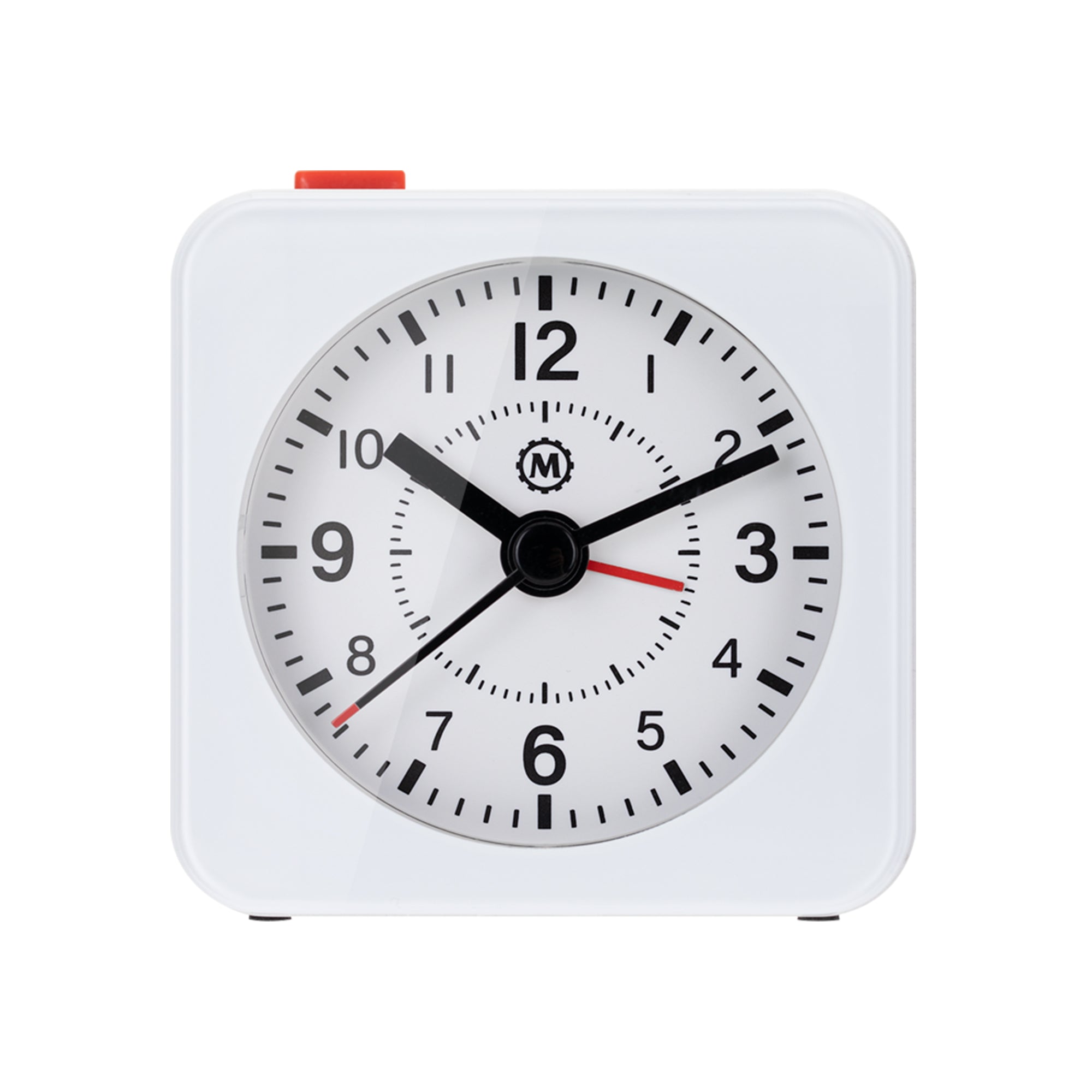 Mini Non-Ticking Analog Alarm Clock with Auto Backlight and Snooze Function