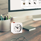 Mini Non-Ticking Analog Alarm Clock with Auto Backlight and Snooze Function image