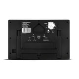 Self-Setting, Self-Adjusting, Wall Clock w/ Stand & 8 Time Zones - Black/Black Stainless Steel image