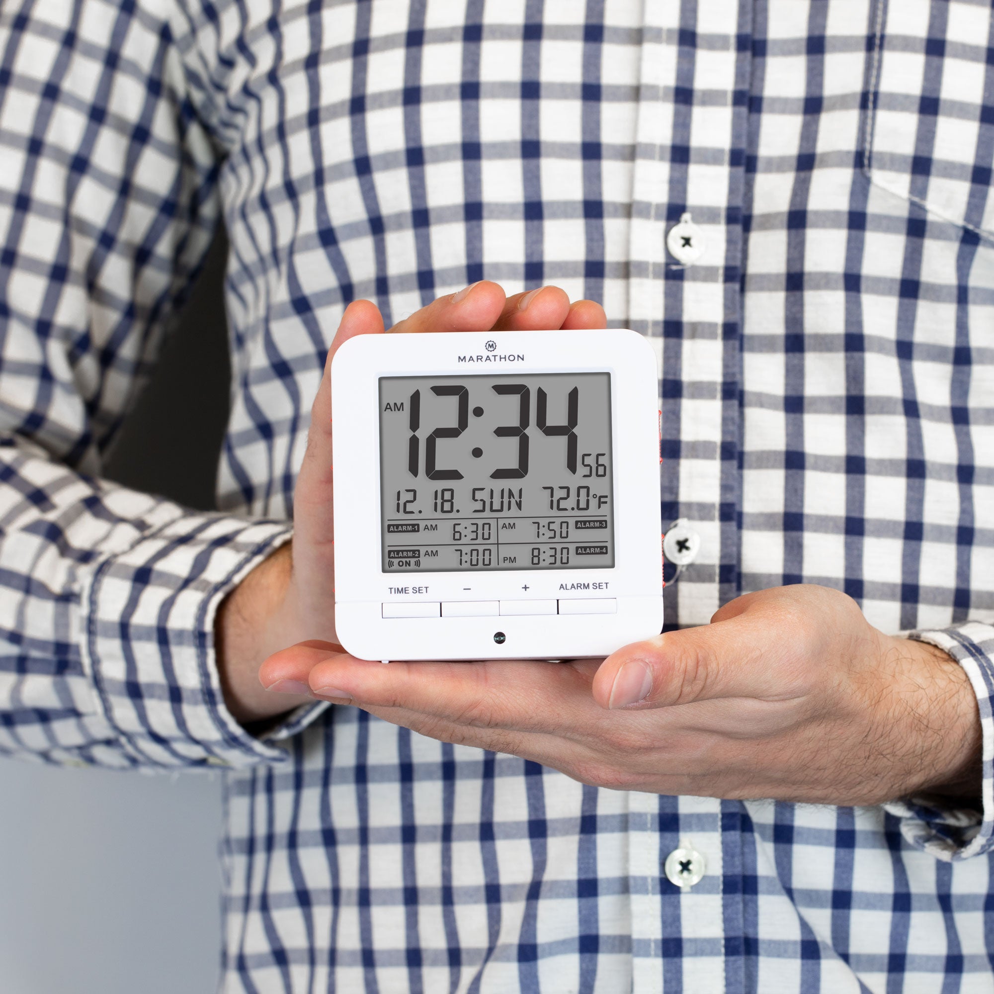 Reloj despertador con recordatorio de medicación