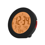 3.5 Inch Round Self-Setting Alarm Clock with Push-Button Backlight