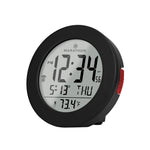 3.5 Inch Round Self-Setting Alarm Clock with Push-Button Backlight