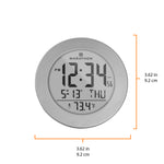 3.5 Inch Round Self-Setting Alarm Clock with Push-Button Backlight