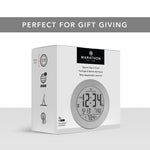 3.5 Inch Round Self-Setting Alarm Clock with Push-Button Backlight