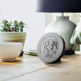 3.5 Inch Round Self-Setting Alarm Clock with Push-Button Backlight image