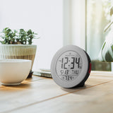 3.5 Inch Round Self-Setting Alarm Clock with Push-Button Backlight image