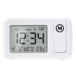 Reloj de proyección con pantalla grande y retroiluminación