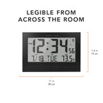 Self-Setting Clock with Auto Backlight and Power Adapter