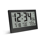Jumbo Self-Setting Wall Clock with Auto Backlight and Power Adapter