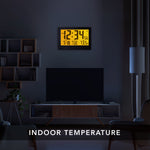 Jumbo Self-Setting Wall Clock with Auto Backlight and Power Adapter