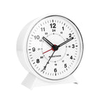 Alarm Clock with Mechanical Wind Up - White