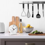 Alarm Clock with Mechanical Wind Up - White image