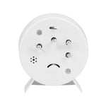 Alarm Clock with Mechanical Wind Up - White