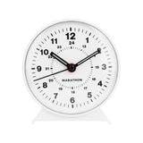 Alarm Clock with Mechanical Wind Up - White image