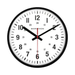 10 Inch Silent Continuous-Sweep Analog Wall Clock - Black