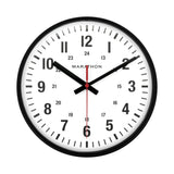10 Inch Silent Continuous-Sweep Analog Wall Clock - Black image