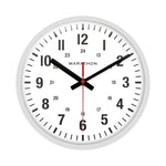 10 Inch Silent Continuous-Sweep Analog Wall Clock - White