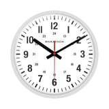 10 Inch Silent Continuous-Sweep Analog Wall Clock - White image