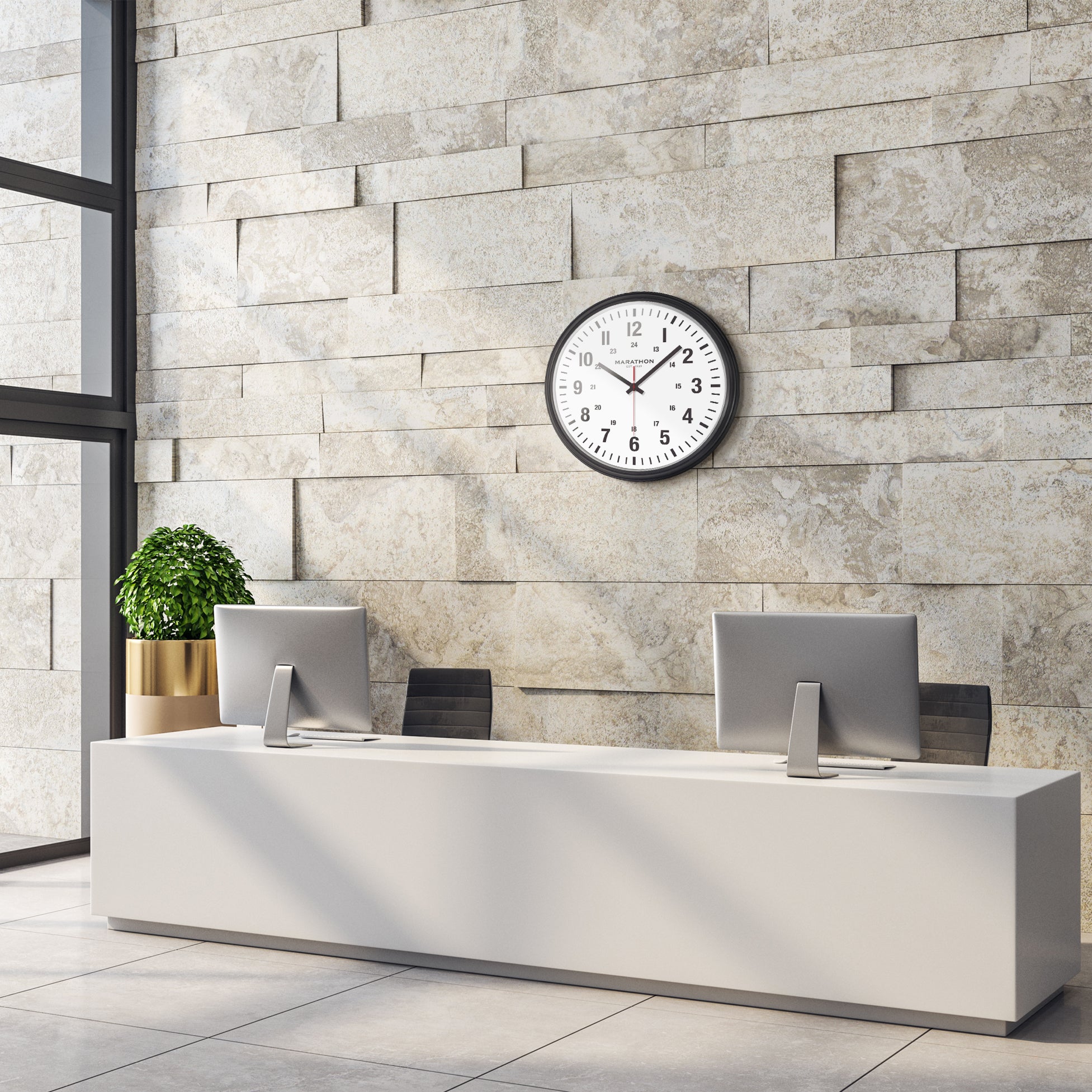 Jumbo 20 Inch Indoor/Outdoor Clock image