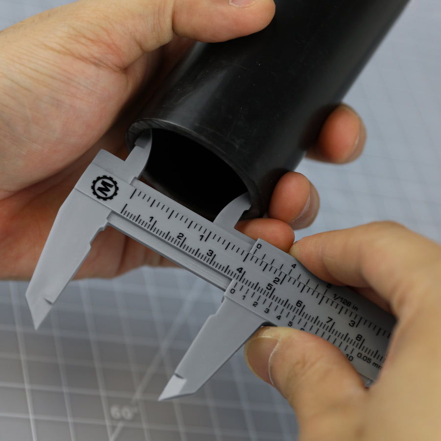 Pied à coulisse en plastique