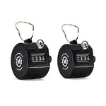 Black Handheld Tally Counter with Finger Ring image