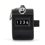 Black Handheld Tally Counter with Finger Ring image