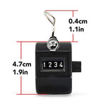 Black Handheld Tally Counter with Finger Ring for Sports, Warehouse, Laboratories, Factories and Offices - marathonwatch
