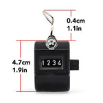Black Handheld Tally Counter with Finger Ring image
