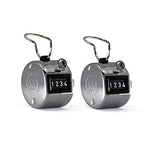 Chrome Handheld Tally Counter with Finger Ring image