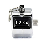 Chrome Handheld Tally Counter with Finger Ring image