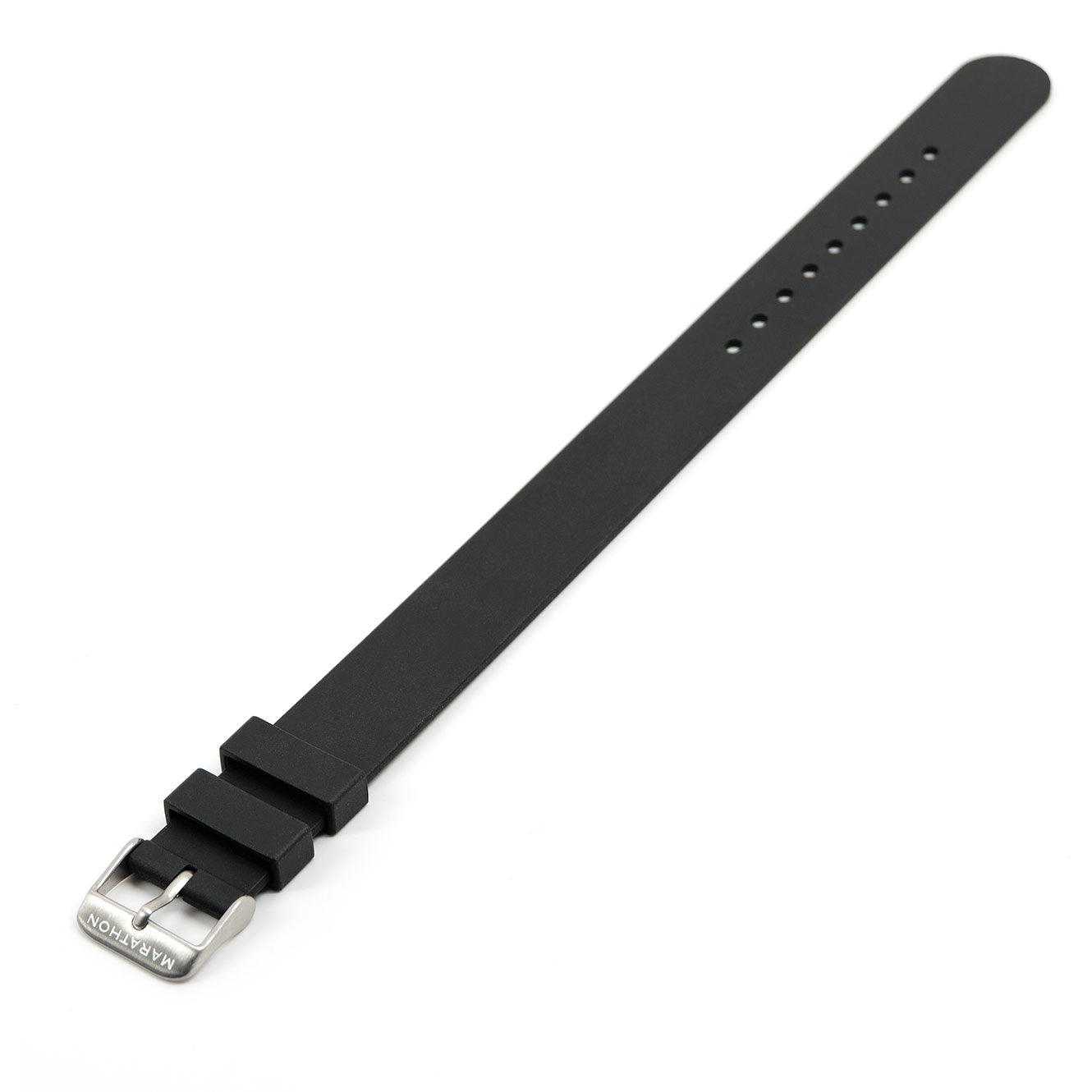 Bracelet en caoutchouc monobloc, noir, 20 mm image