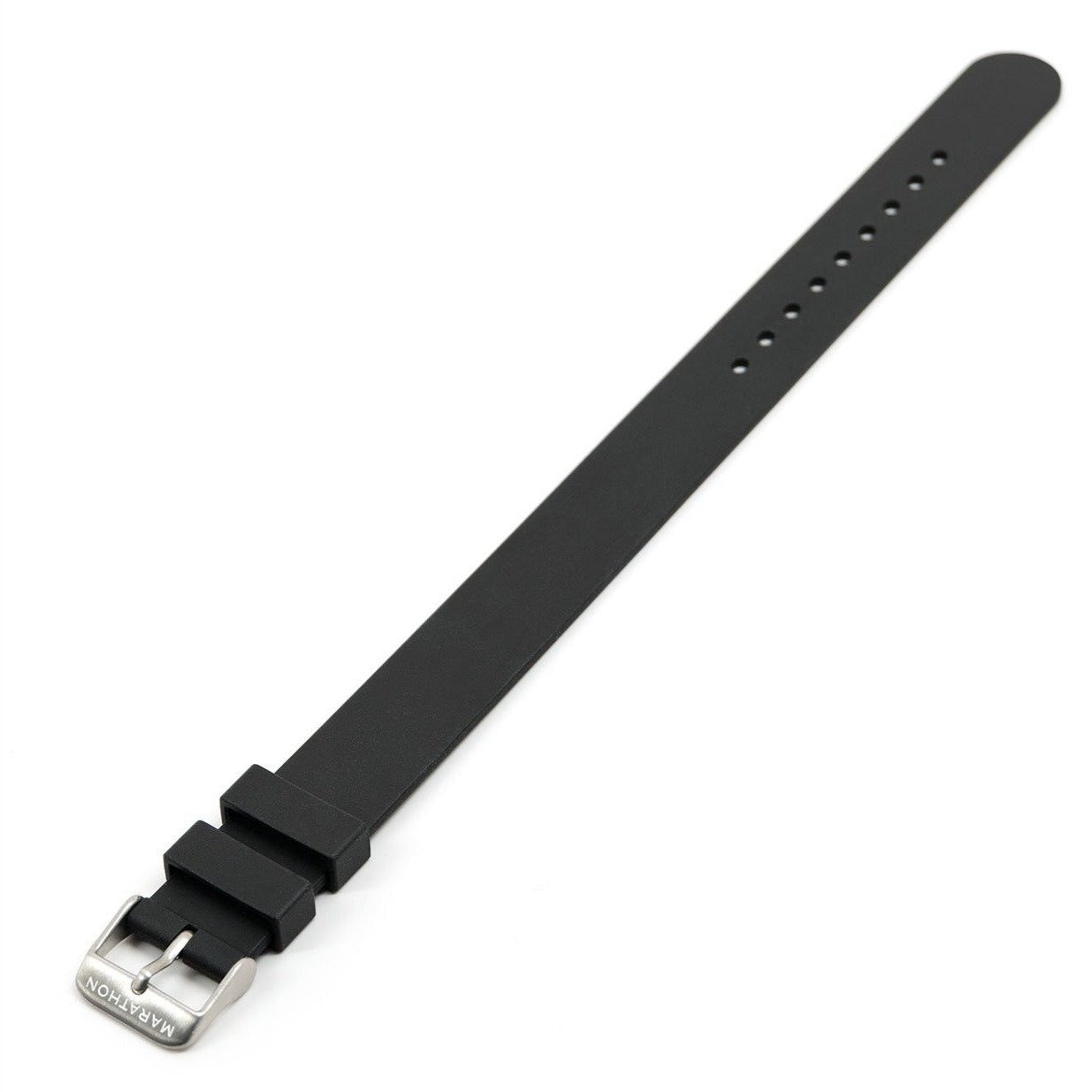 Single-Piece Rubber Strap, Black, 18mm image