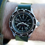 Bracelet en caoutchouc monobloc, camouflage vert, 20 mm image