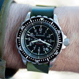 Bracelet en caoutchouc monobloc, camouflage vert, 20 mm image