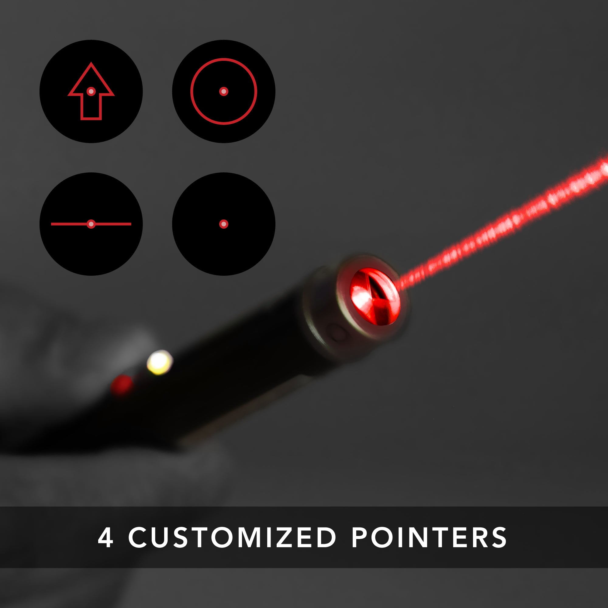 Laser Pointer, Multi-Symbol: Red Beam – Marathon Watch