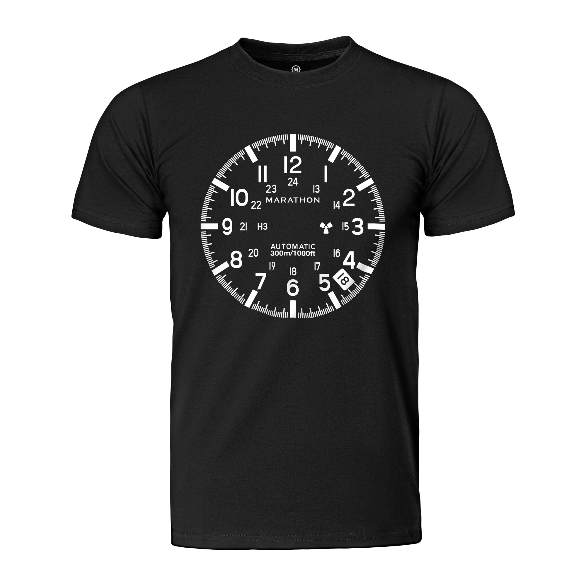 Slim Fit Midnight Black Marathon Watch GSAR T-Shirt